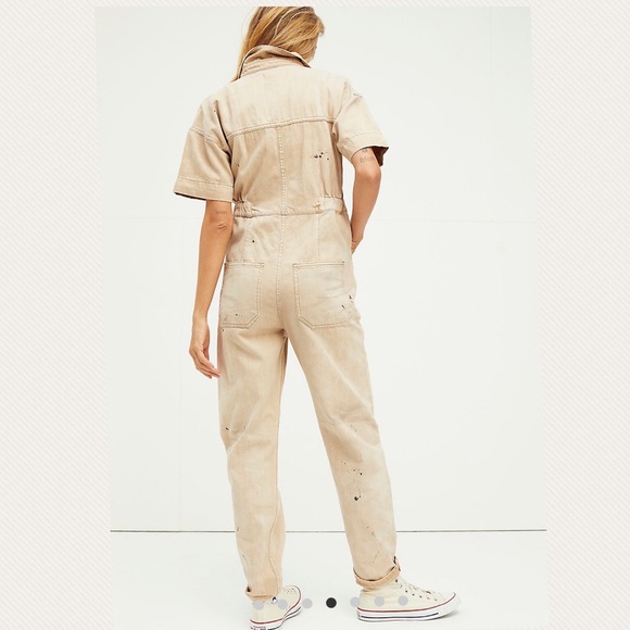 NWT Free People Paint Splatter Jumpsuit - Picture 4 of 12